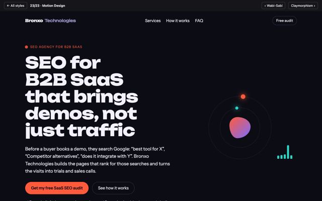 Preview of the Motion Design design