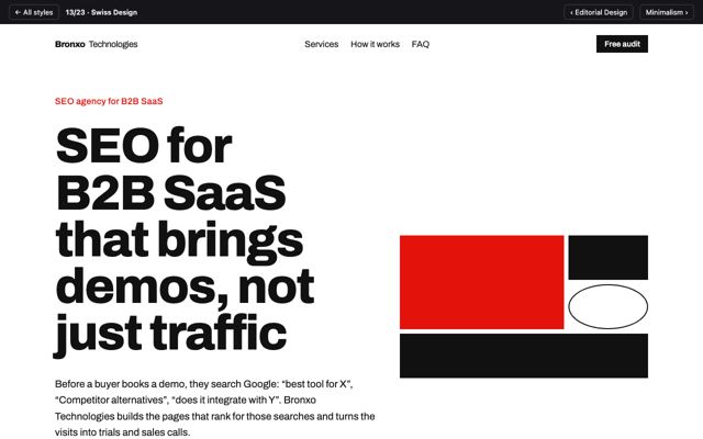 Preview of the Swiss Design design